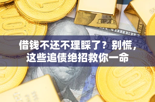 武汉借钱不还不理睬了？别慌，这些追债绝招救你一命